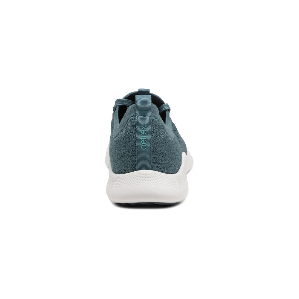 Aetrex Women's Carly Arch Support Sneakers - Teal | USA MWQ8UAZ